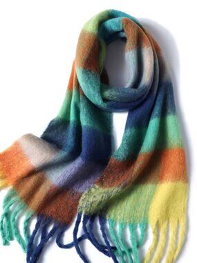 NWT Park and Buzz Layer Up Cozy Plaid Blanket Scarf